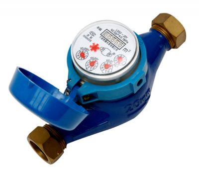 Rotatory wing dry cold water meter